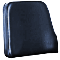 UM82270     Seat Back---Black Vinyl---Steel Back